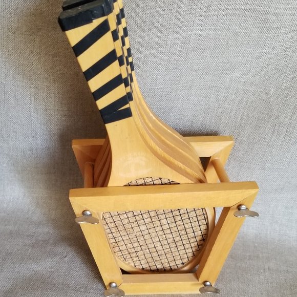 Vintage Tennis Rackets Coasters Set - Picture 4 of 7